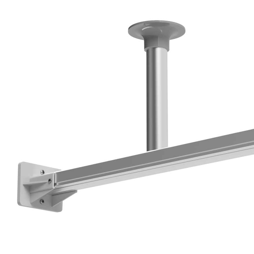 IFC-98 suspended cubicle curtain track system for high ceilings in healthcare senior care or hospitals