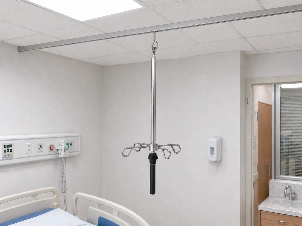 Ceiling-Mounted IV Support Systems