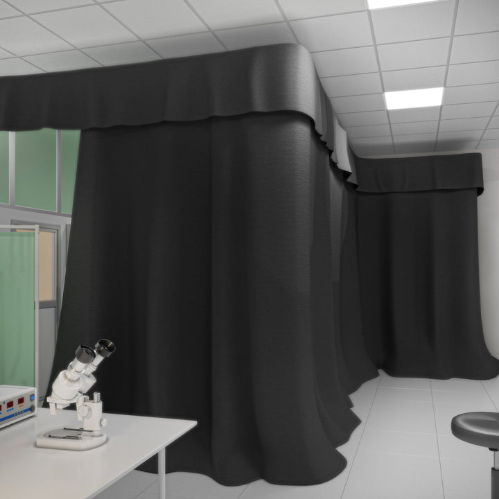Blackout curtains and architectural light blocking curtains for institutions commercial buildings and schools