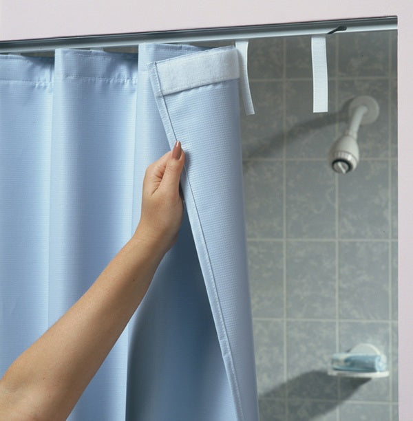 Break-Away Shower Curtains for safety in behavioral correctional and healthcare anti-ligature