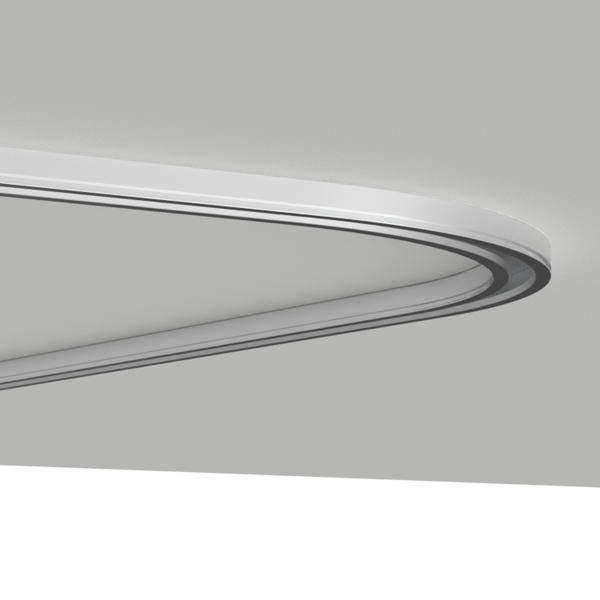Custom bent ceiling track for hospital cubicle